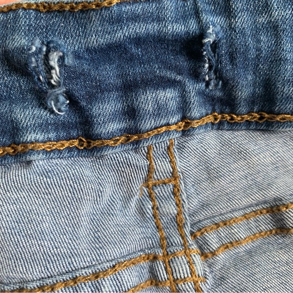 MyStyle Ladies Distressed Blue Skinny Jeans - Picture 4 of 8